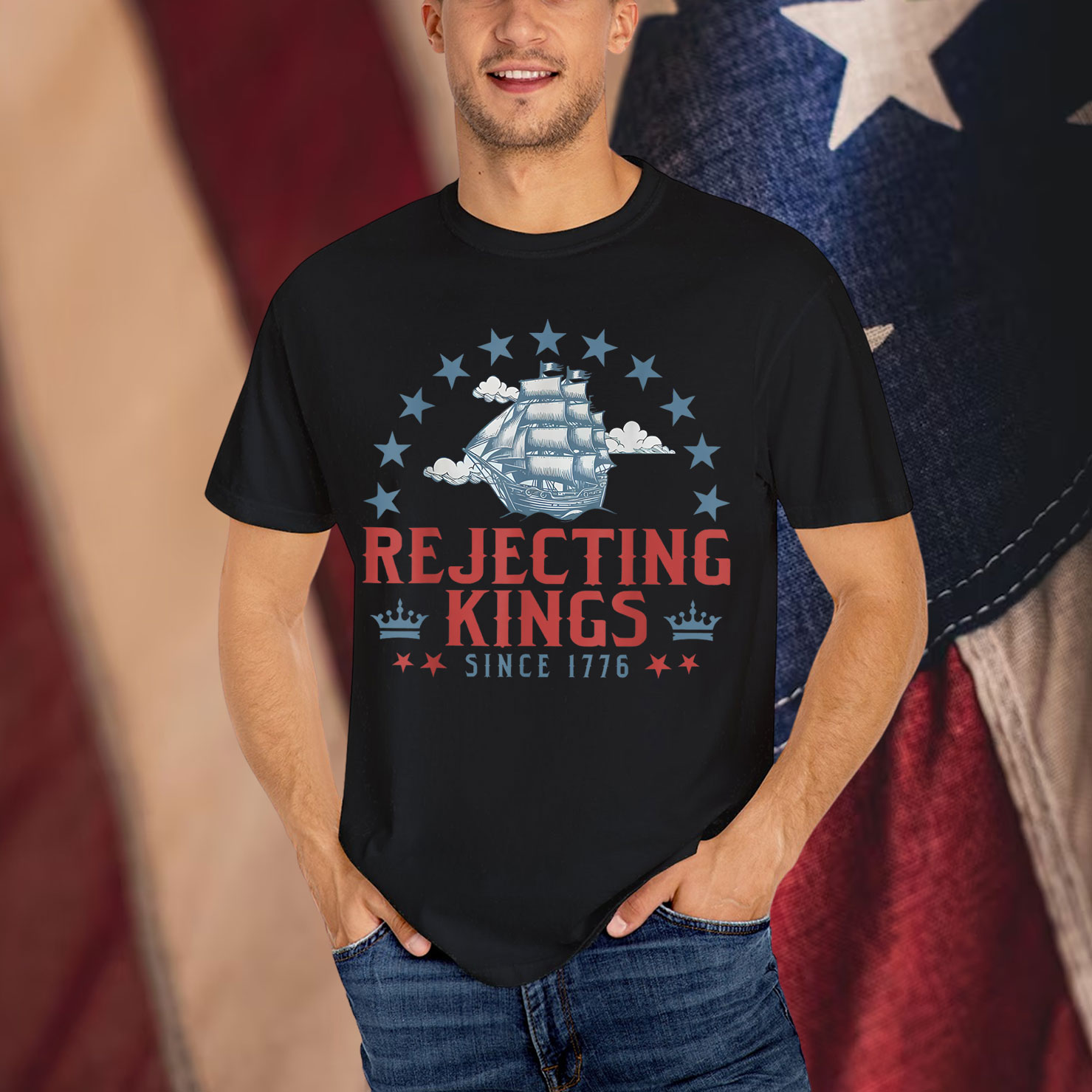 Rejecting Kings Since 1776 Bald Eagle Shirt