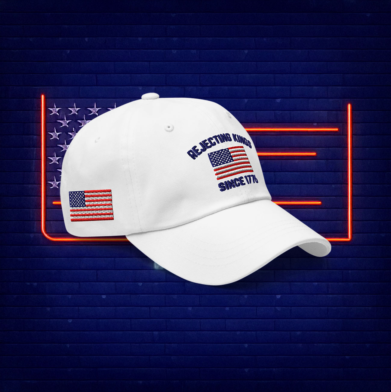 Rejecting Kings Since 1776 Baseball Cap