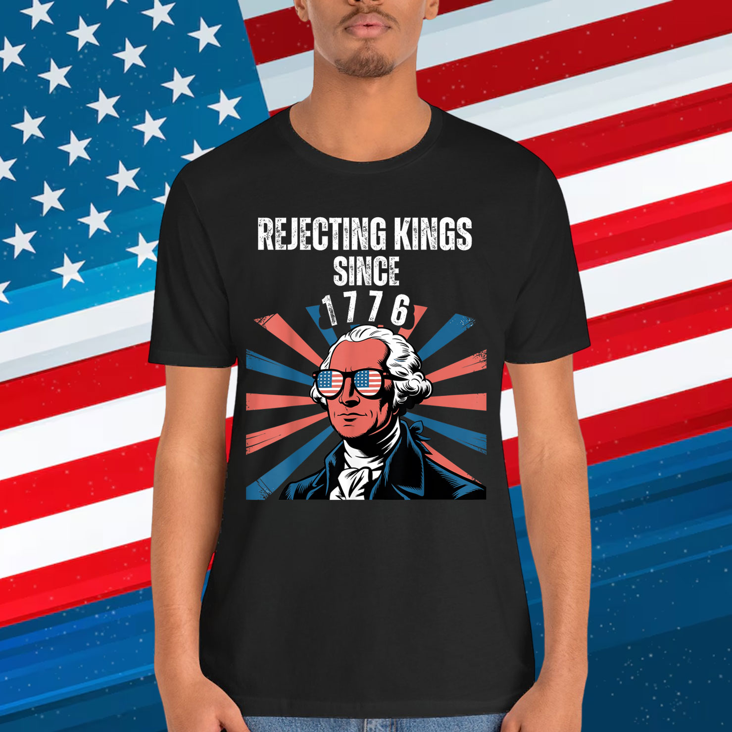 Rejecting Kings Since 1776 Distressed USA Shirt