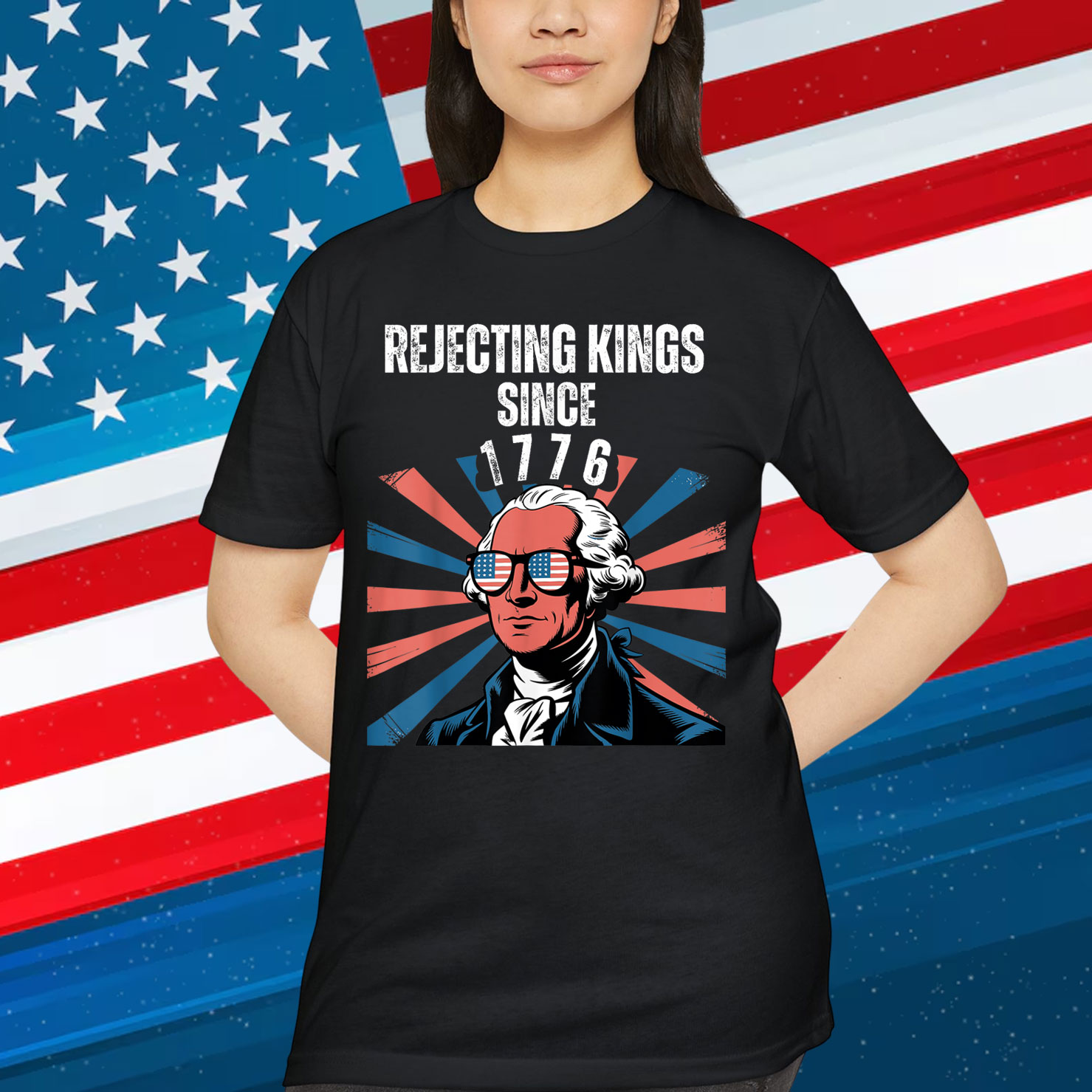Rejecting Kings Since 1776 Distressed USA Shirt