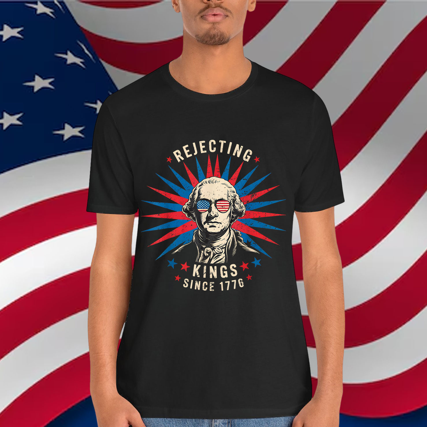 Rejecting Kings Since 1776 Distressed Shirt