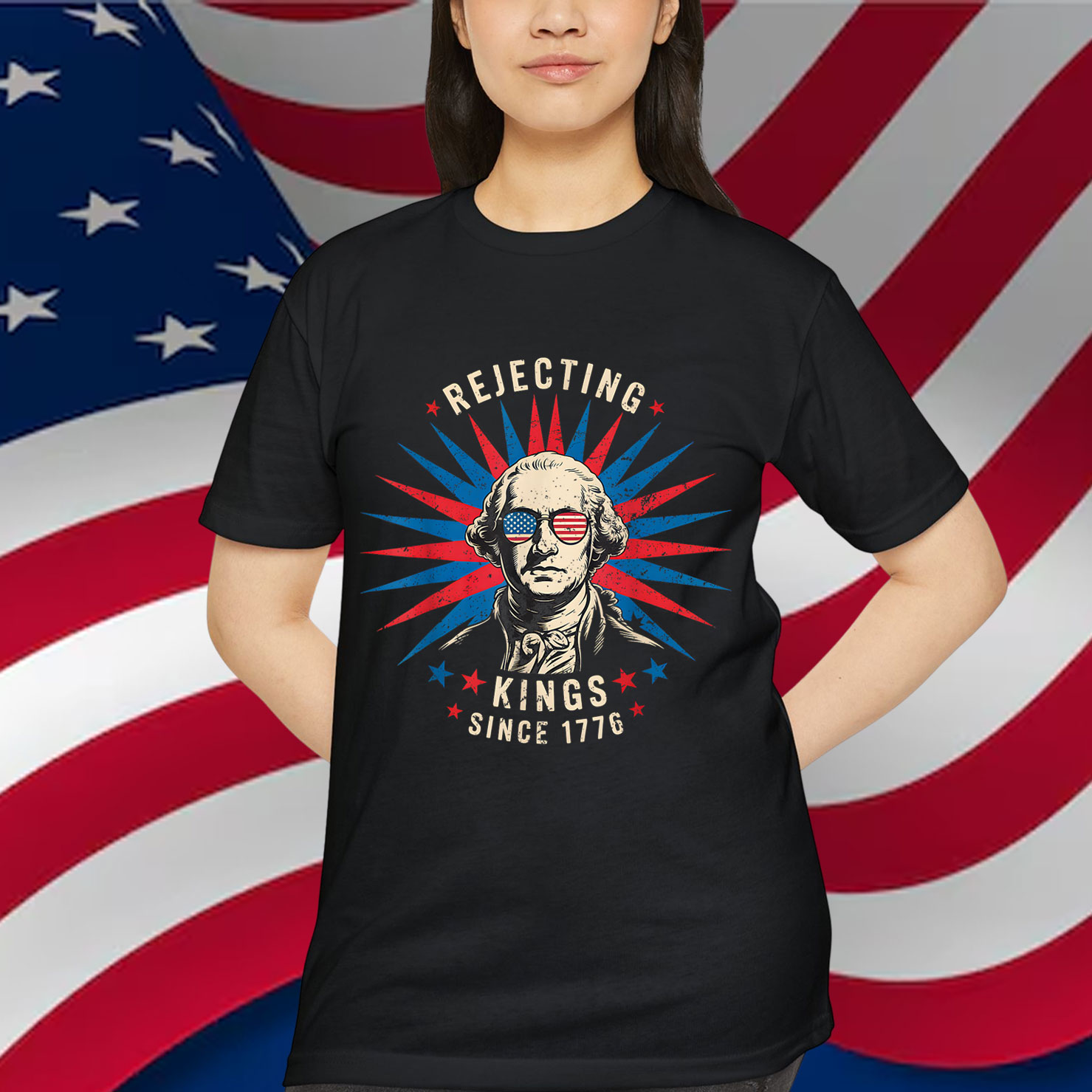 Rejecting Kings Since 1776 Distressed Shirt