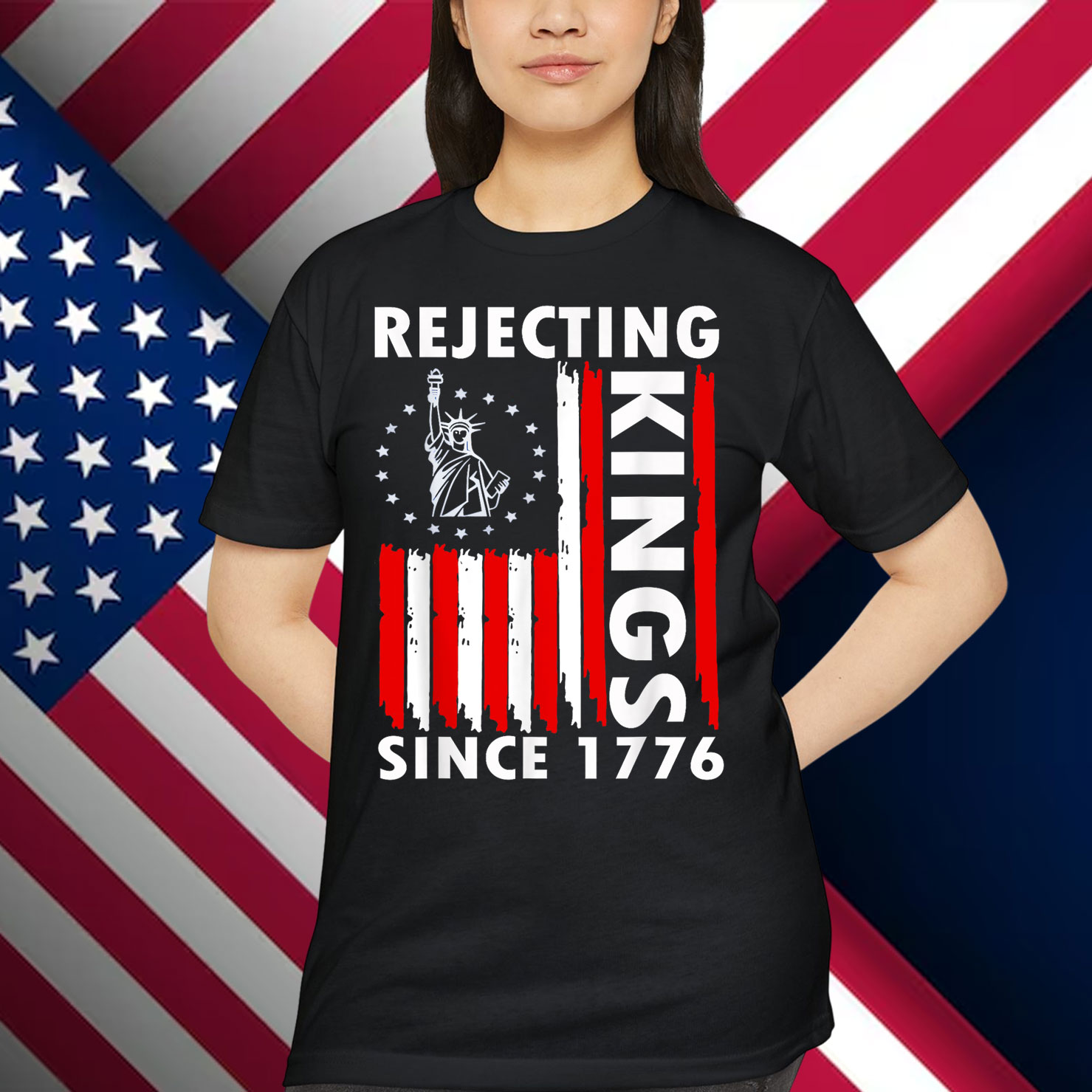 Rejecting Kings Since 1776 Hand Shirt