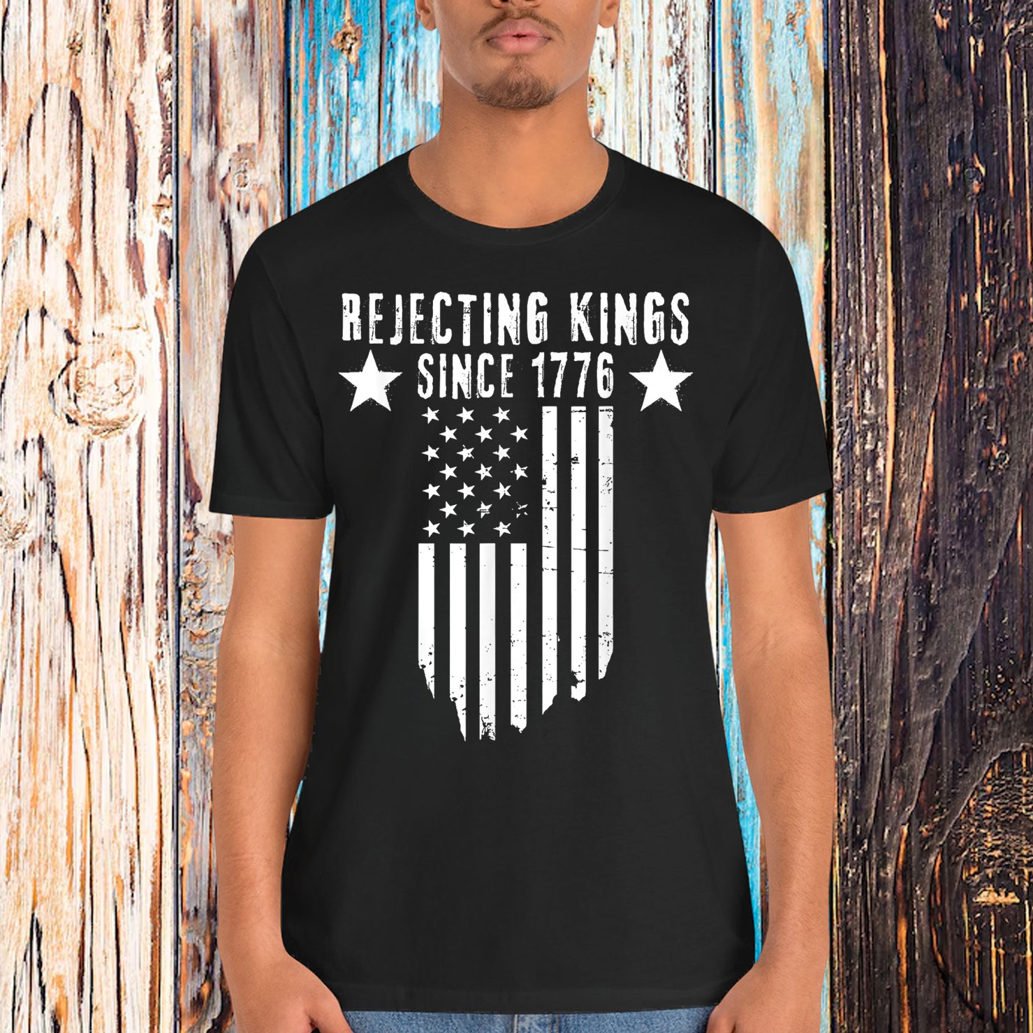Rejecting Since 1776 No Kings America T-Shirt