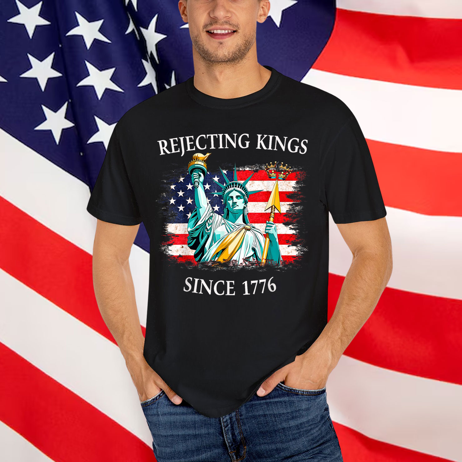 Rejecting Kings Since 1776 No America Shirt