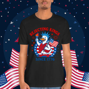 Rejecting Kings Since 1776 Patriotic Duck Statue Shirt