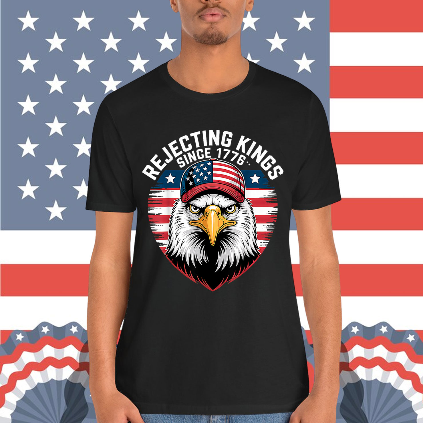Rejecting Kings Since 1776 Patriotic USA Shirt