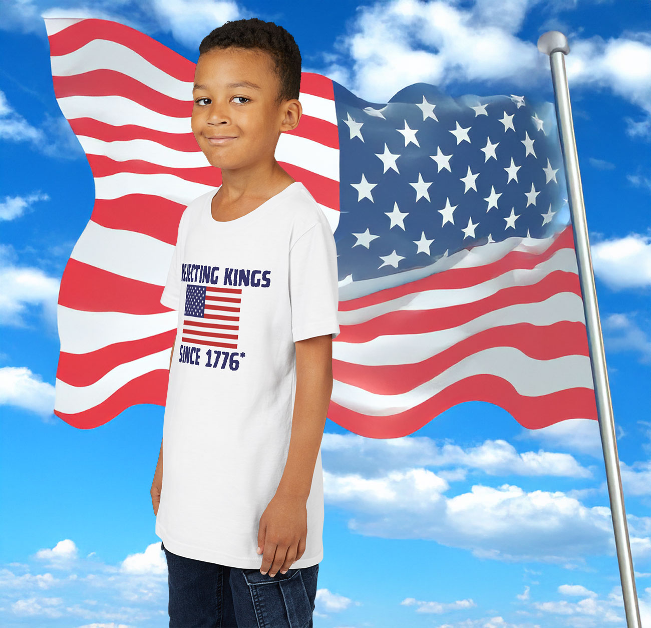 Rejecting Kings Since 1776 T-Shirt Kids