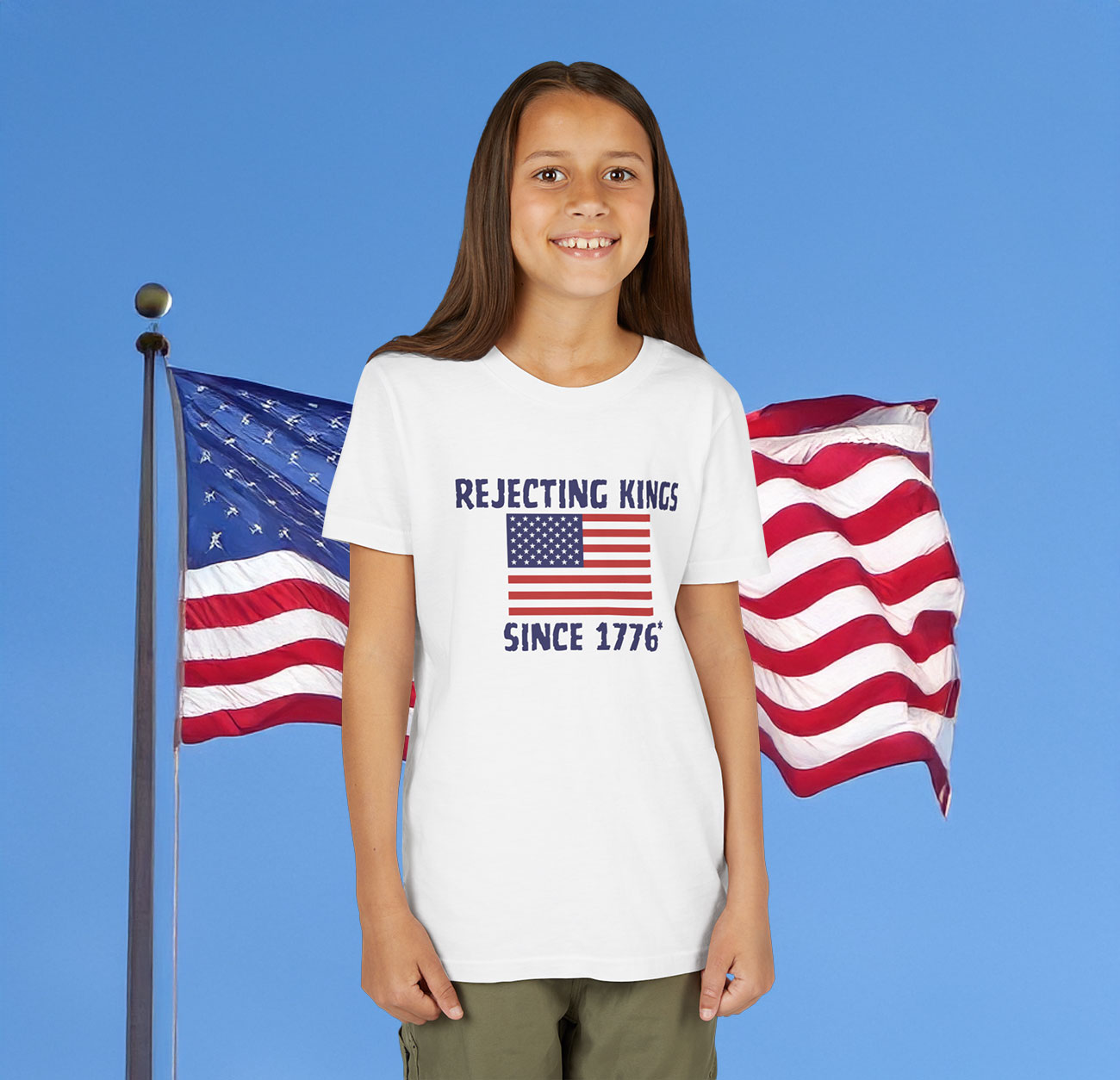 Rejecting Kings Since 1776 T-Shirt Kids