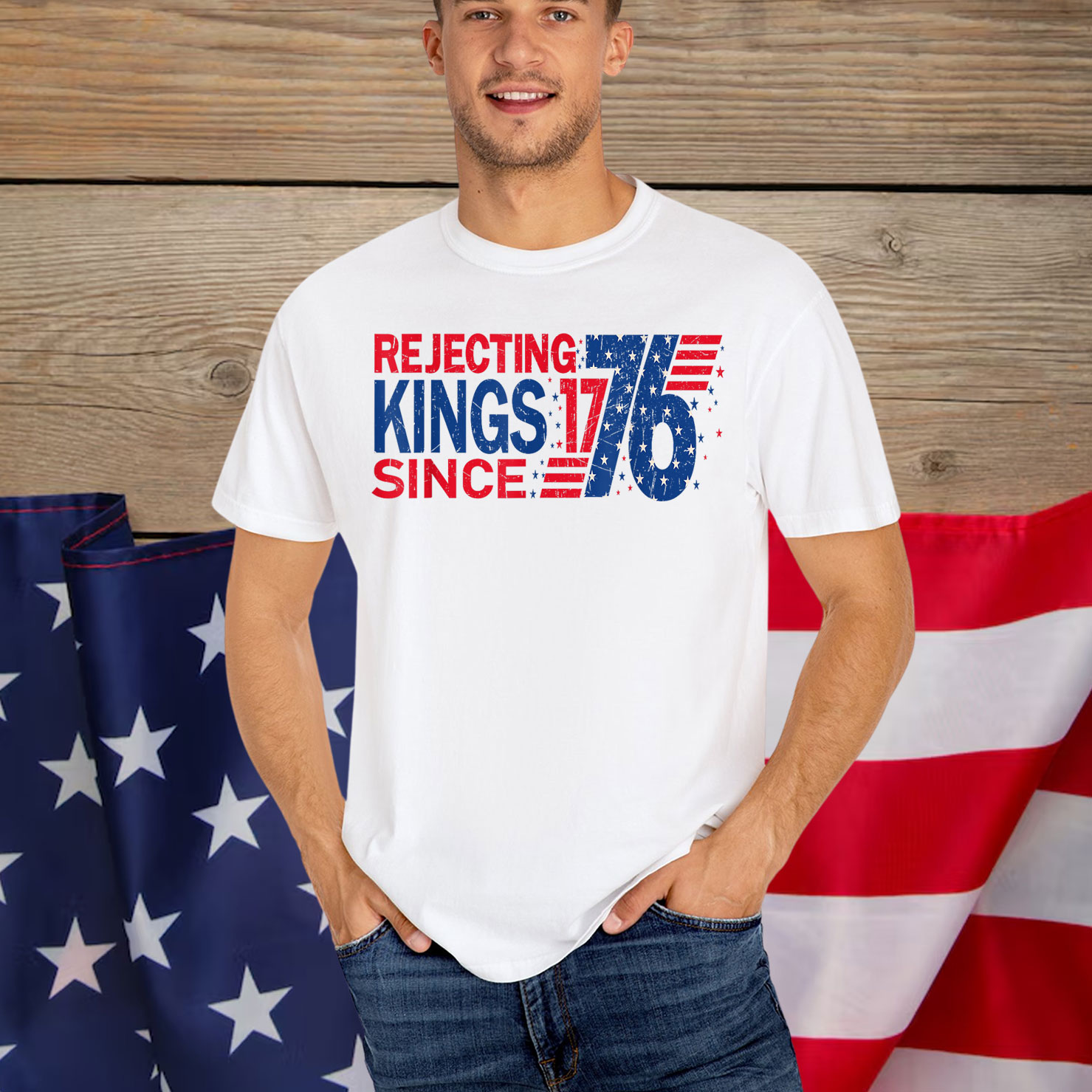 Rejecting Kings 1776 Vintage American Shirt