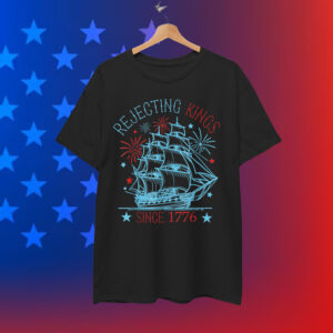 Rejecting Kings Since 1776 Vintage Patriotic Shirt