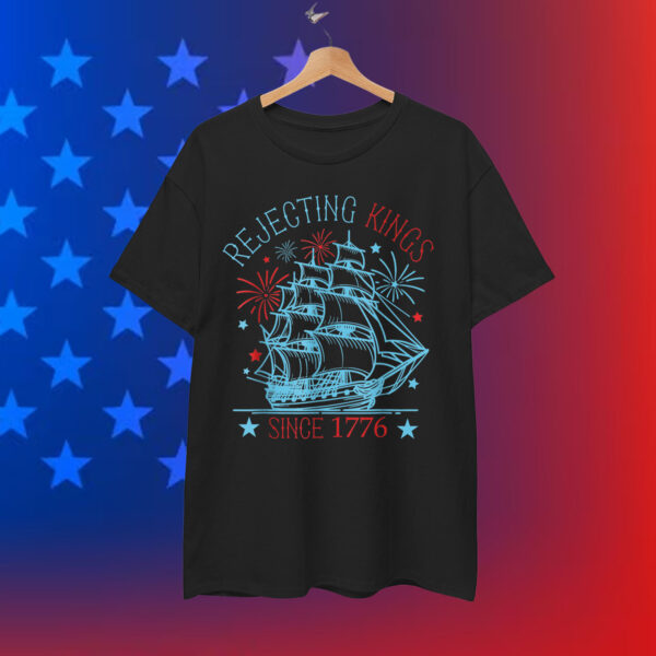 Rejecting Kings Since 1776 Vintage Patriotic Shirt