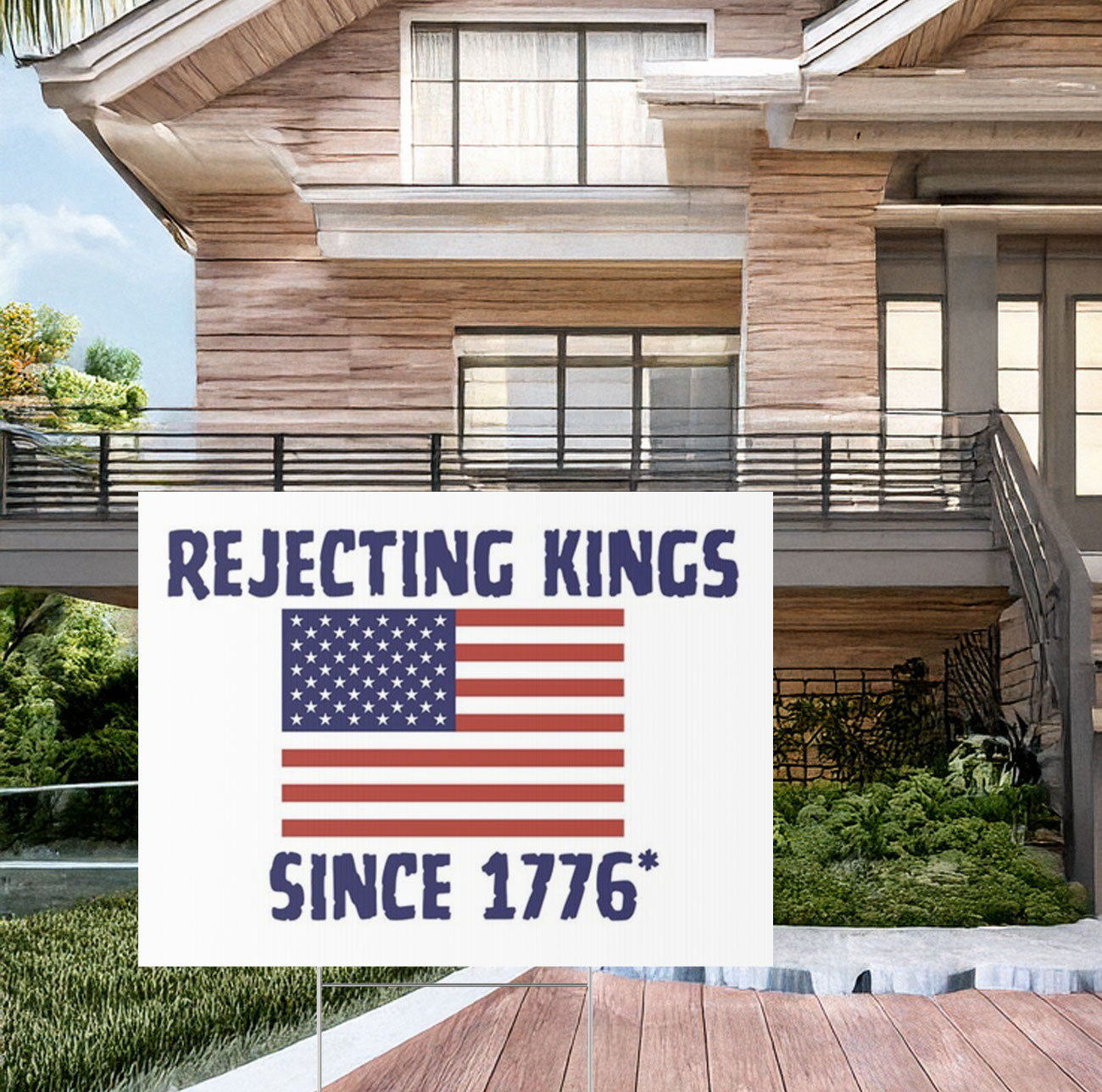 Rejecting Kings Since 1776 Yard Sign
