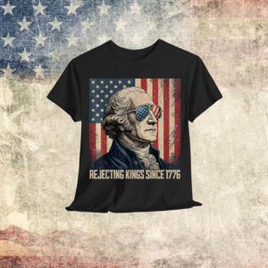 Rejecting Kings Since 1776 USA Flag T-Shirt
