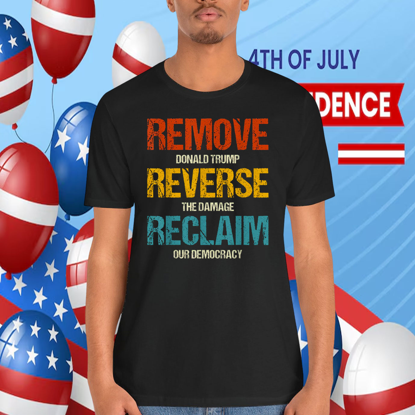 Remove Donald Trump Reverse The Damage Reclaim Our Democracy Shirt