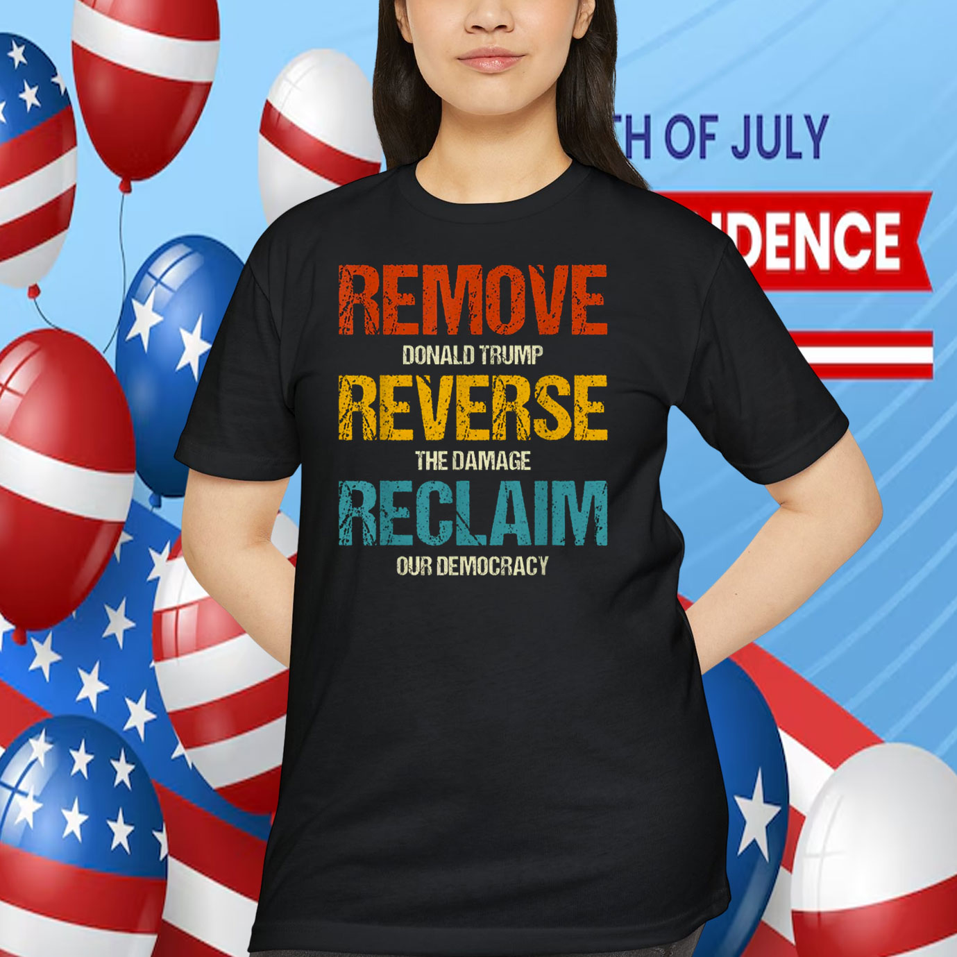 Remove Donald Trump Reverse The Damage Reclaim Our Democracy Shirt