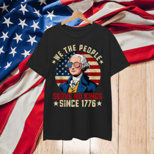 Retro July 4th No King In USA 1776 Patriotic American Shirt