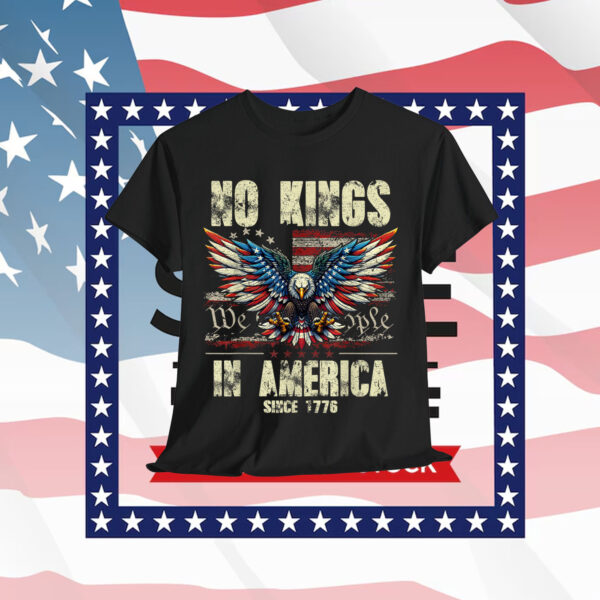 Retro June 14th No Kings In America 1776 USA Shirt