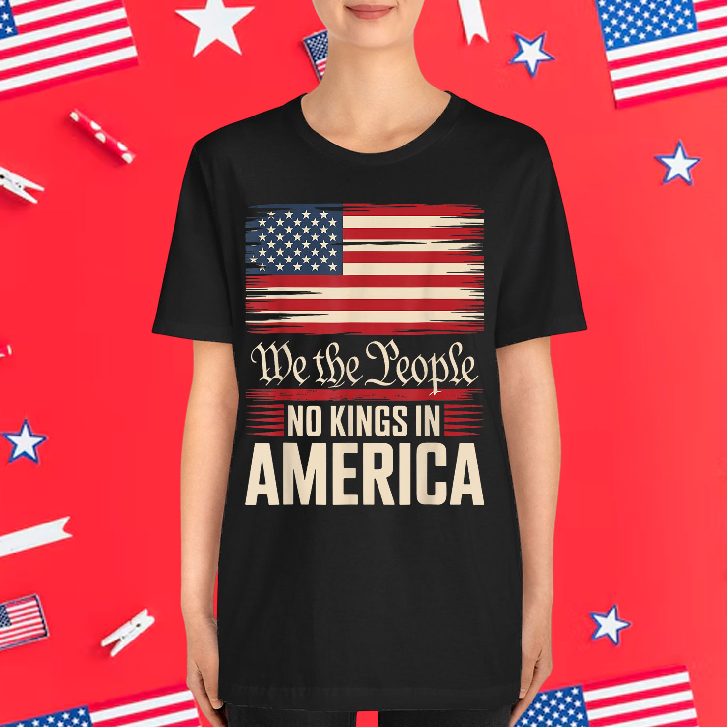 Retro June 14th No Kings In America 1776 USA Shirt