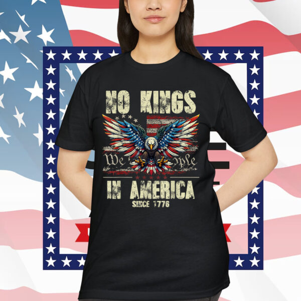 Retro June 14th No Kings In America 1776 USA Shirt