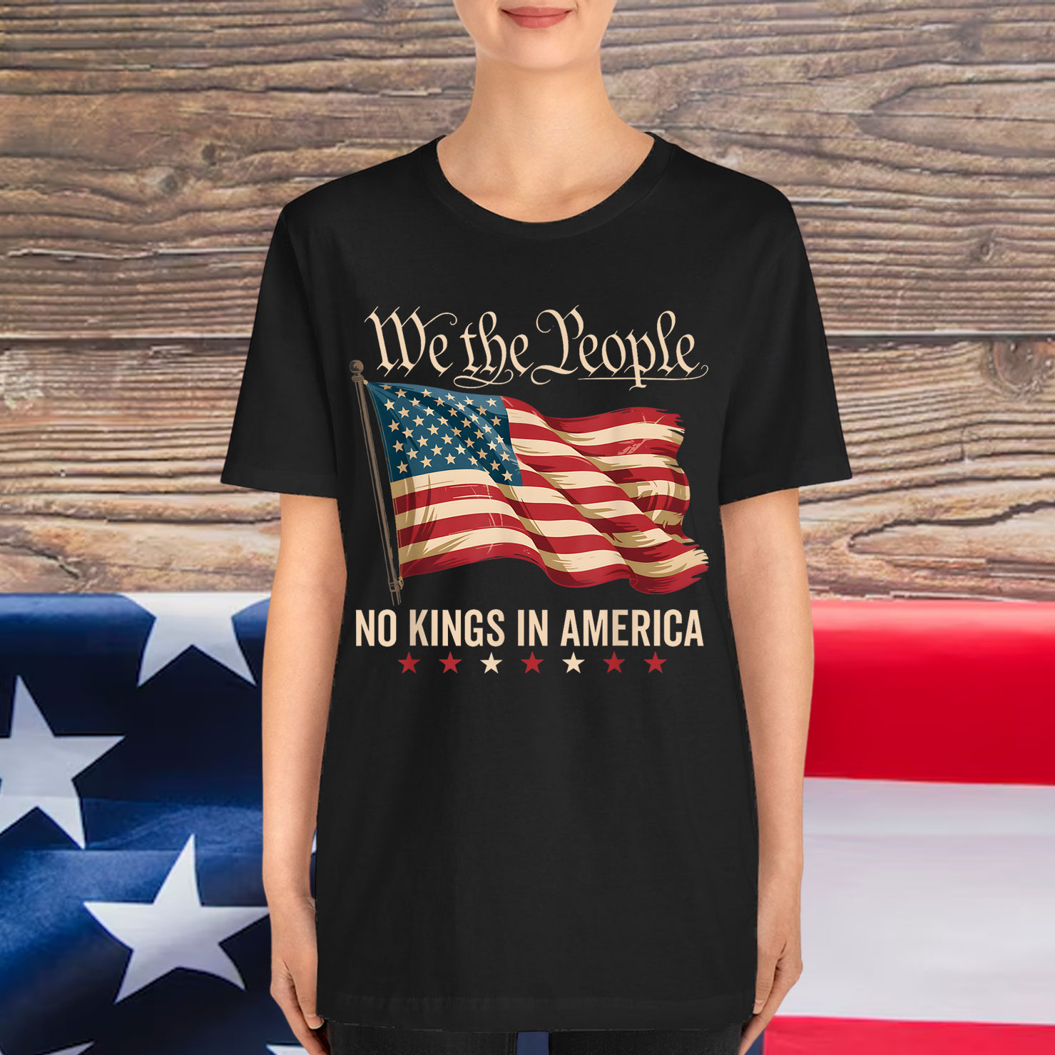 Retro June 14th No Kings In America 1776 USA Shirt