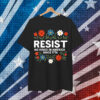 Retro No Kings In America Resist Floral Patriotic Shirt