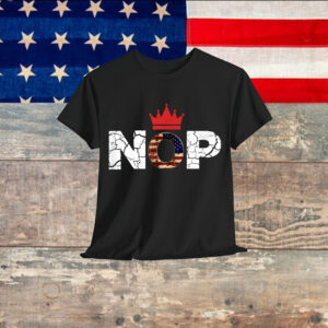 Retro No Kings Nope Protest Sign Horizontal Shirt