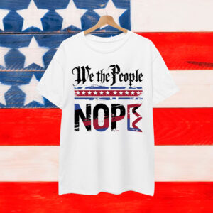 Retro No Kings Nope Protest Sign Horizontal Shirt