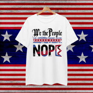 Retro No Kings Nope Protest Horizontal Shirt