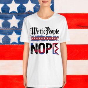 Retro No Kings Nope Protest Sign Horizontal Shirt