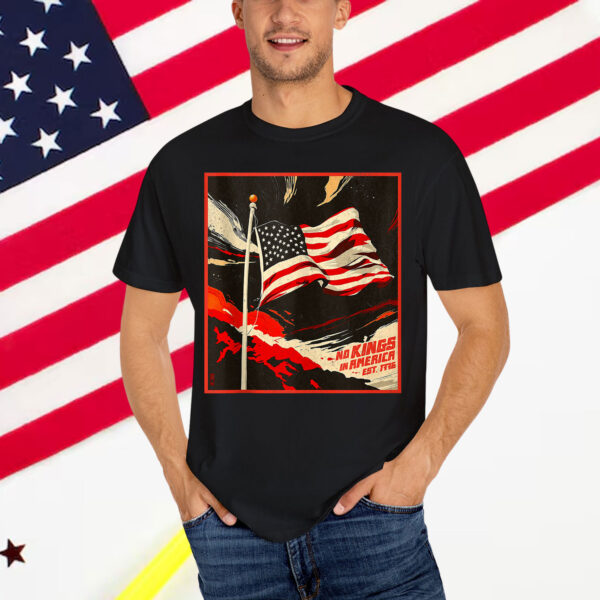 Retro Style No Kings in America Since 1776 Vintage 1950s Shirt