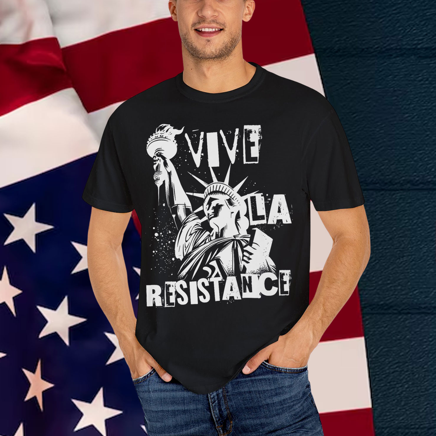 Retro Vive La Resistance Freedom Resistance Shirt