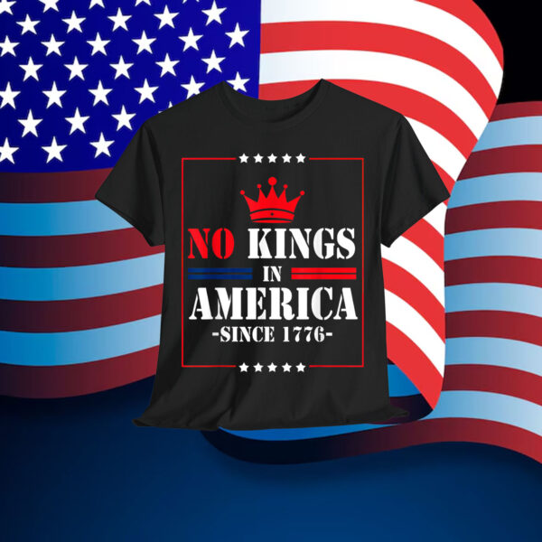 No Kings America Since 1776 Groovy Shirt