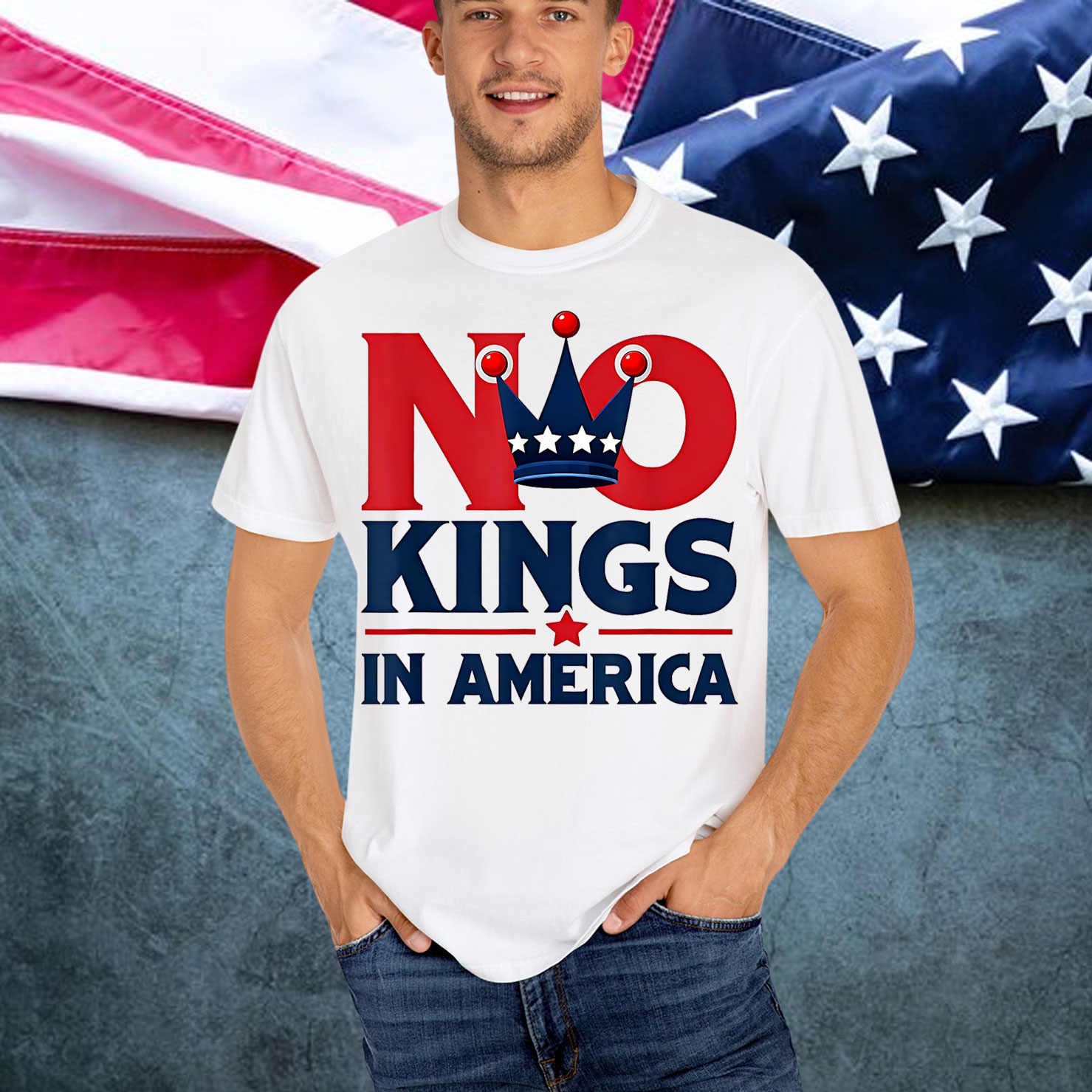 Since 1776 Protest Flag Funny Kings No America Shirt