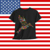 Subtle Anti Trump Floral Hummingbird Hidden Message Shirt