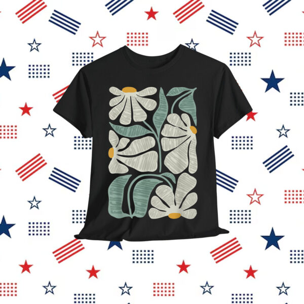 Subtle Boho Flowers Anti Trump Kamala Harris Voter Shirt