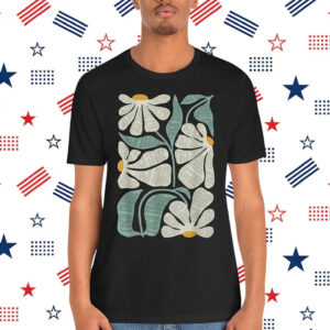 Subtle Boho Flowers Anti Trump Kamala Harris Voter Shirt