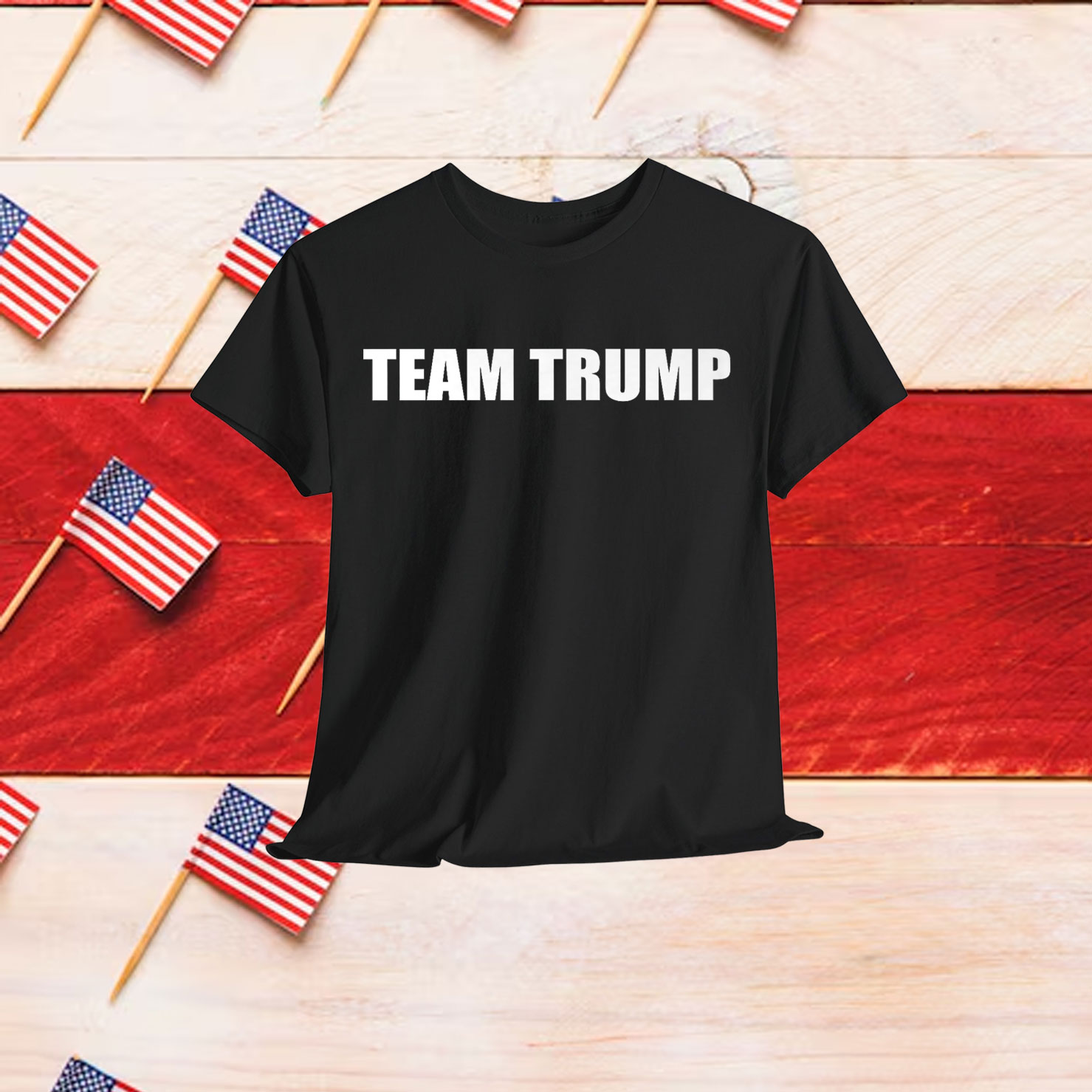 Team Trump Pro Trump Patriotic I Support Trump 100% 2 Sides Premium Shirt