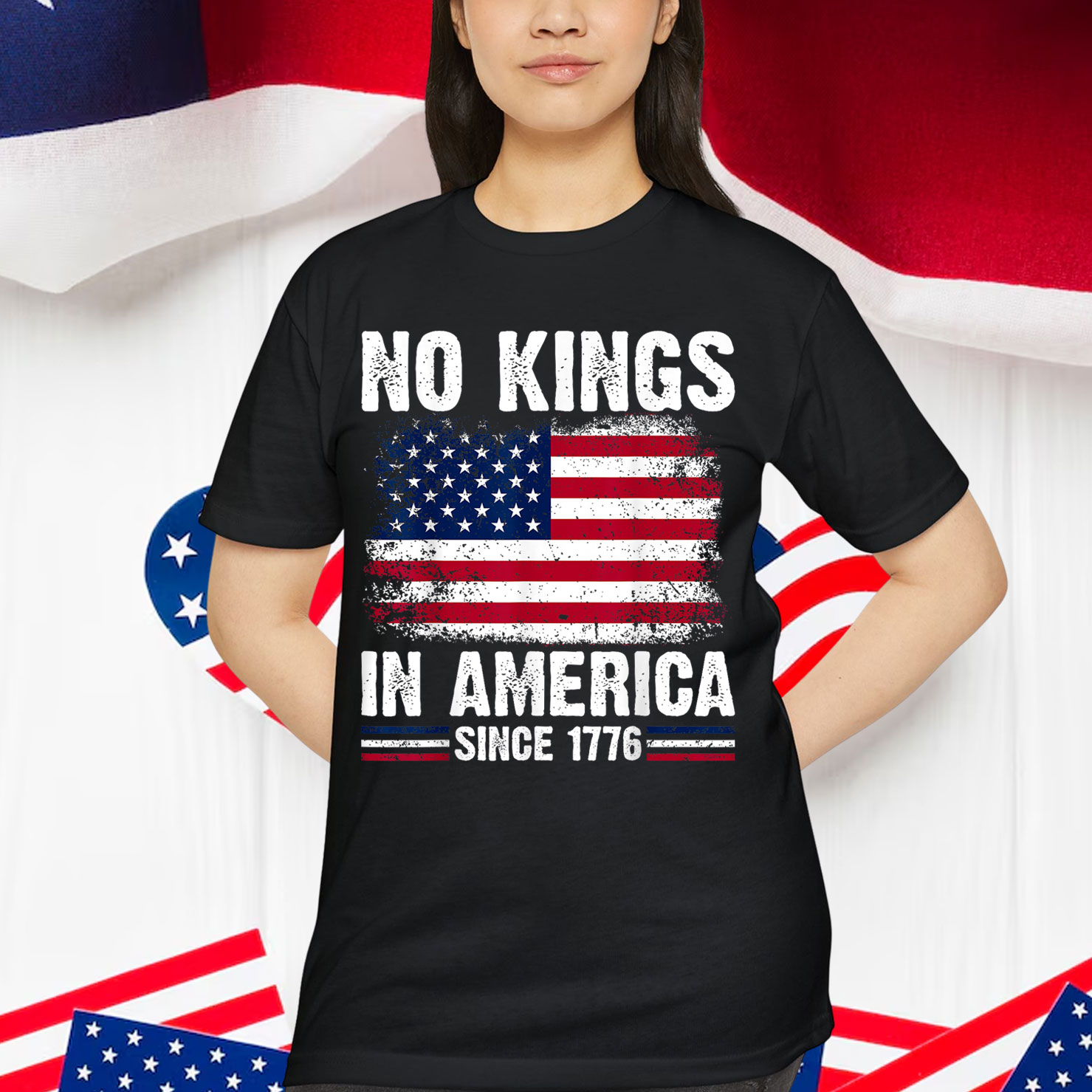 USA American No Kings In America Since 1776 Shirt