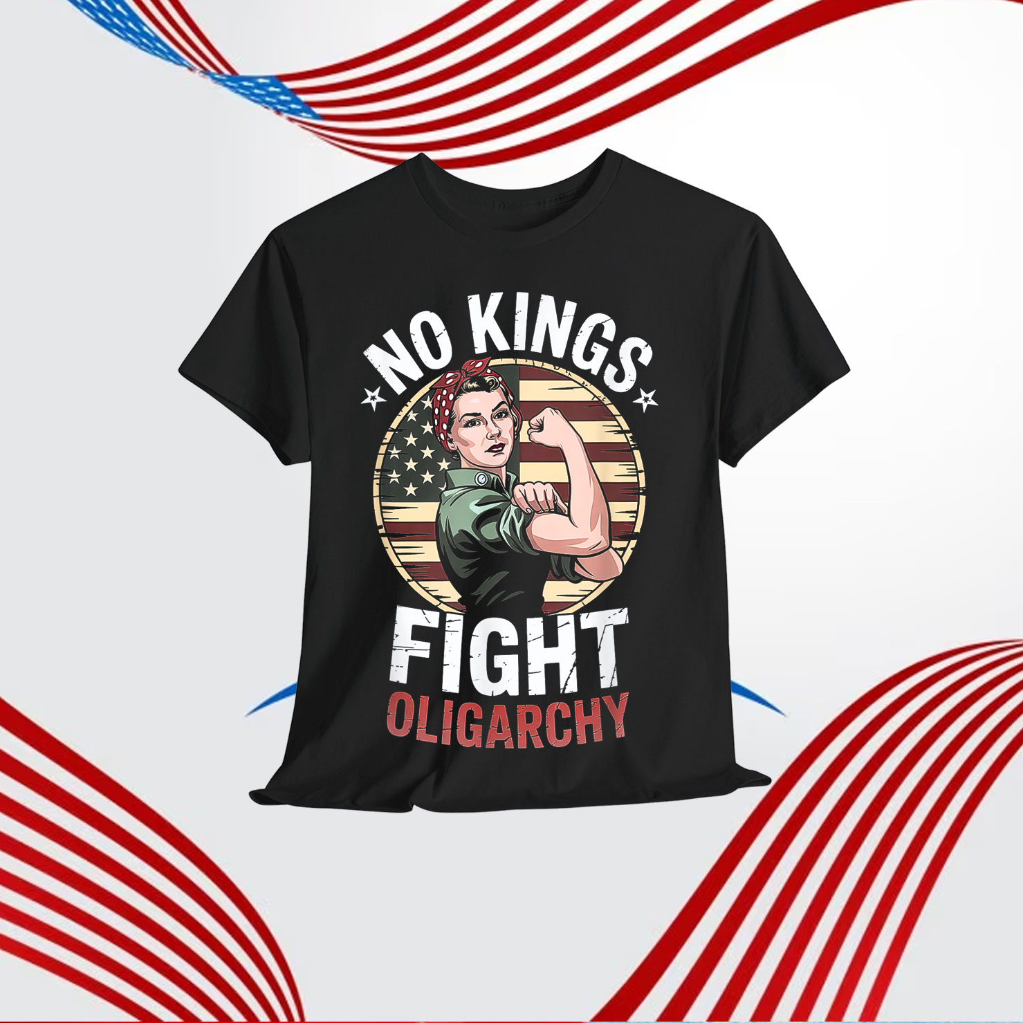 Vintage No Kings Fight Oligarchy America Shirt