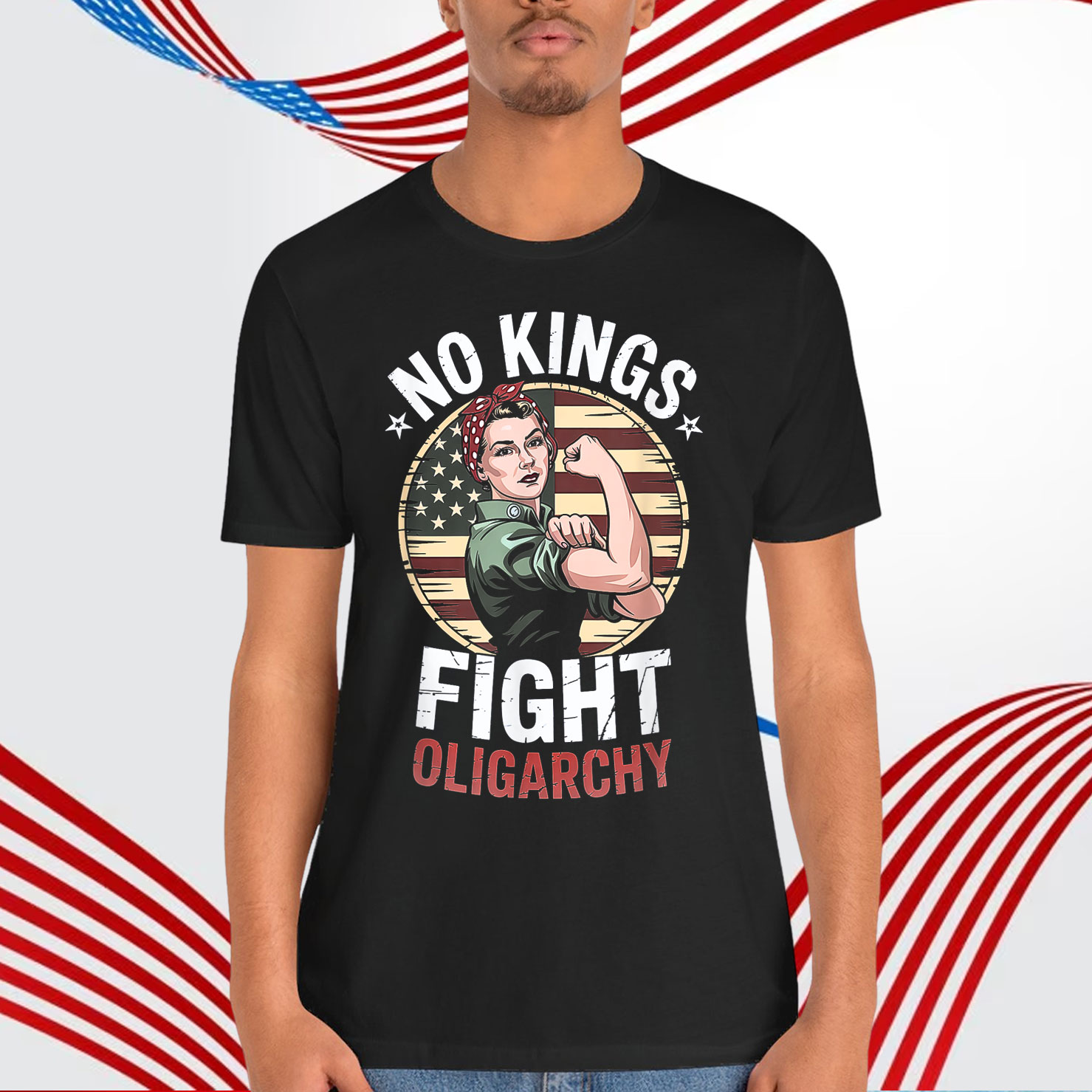 Vintage No Kings Fight Oligarchy America Shirt