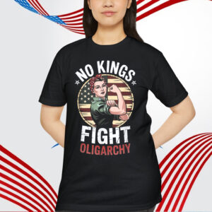 Vintage No Kings Fight Oligarchy America Shirt