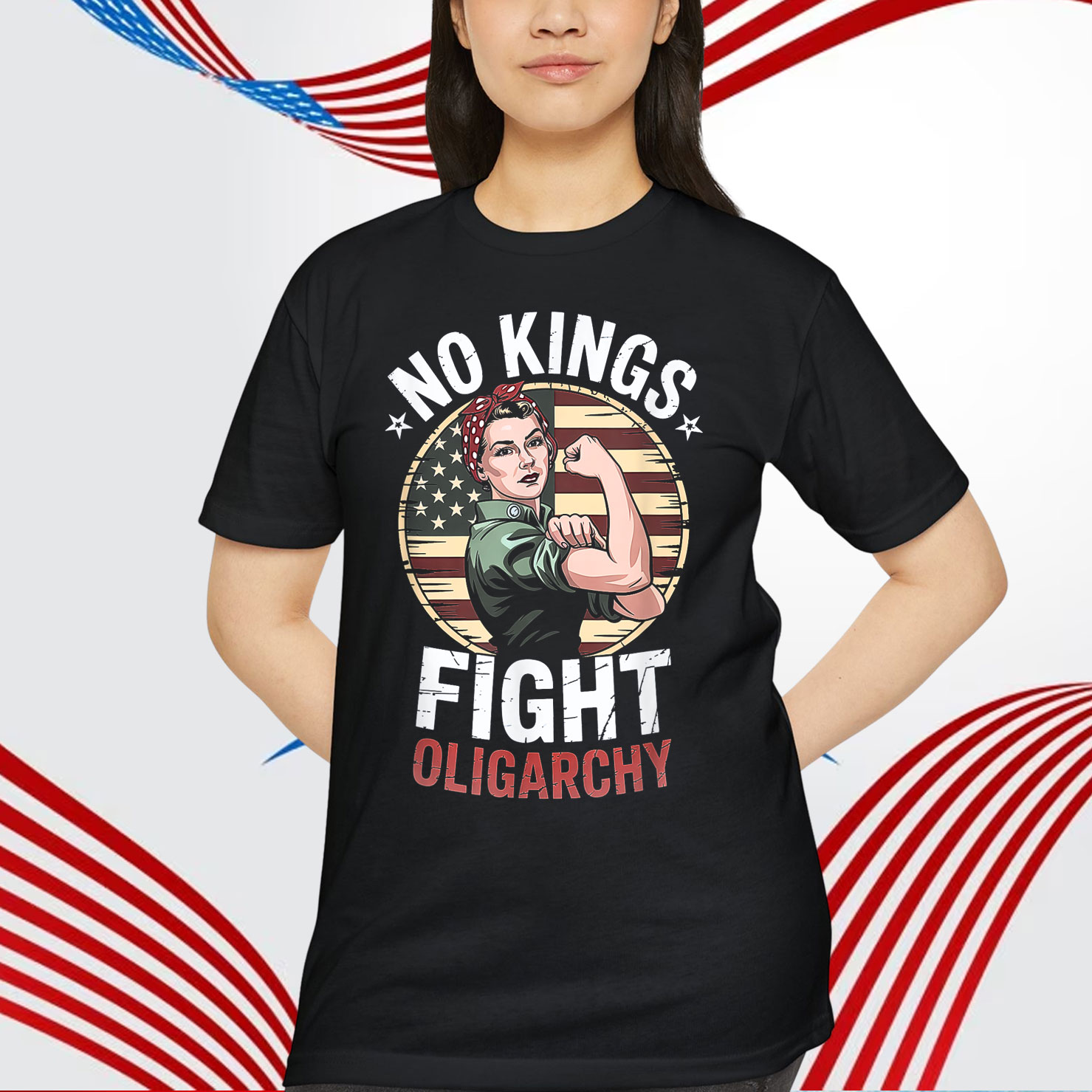 Vintage No Kings Fight Oligarchy America Shirt