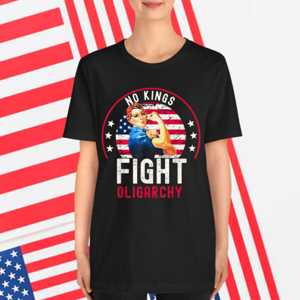 Vintage No Kings Fight Oligarchy Shirt