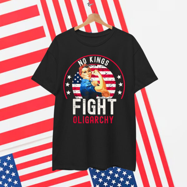 Vintage No Kings Fight Oligarchy Shirt