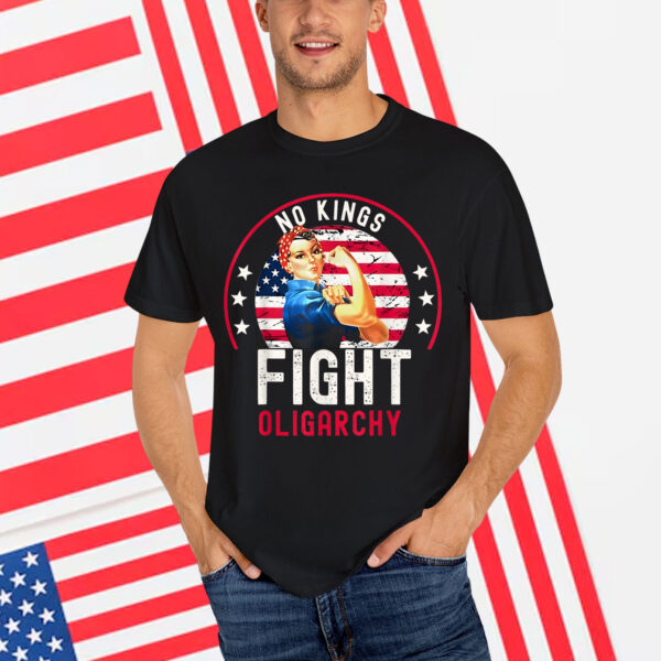 Vintage No Kings Fight Oligarchy Shirt