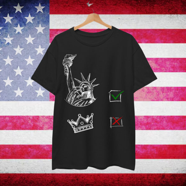 Vintage No Kings Since 1776 USA 4th Of July Shirt