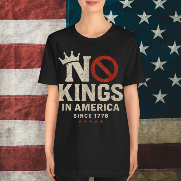 Vintage Patriotic No Kings In America Since 1776 Shirt