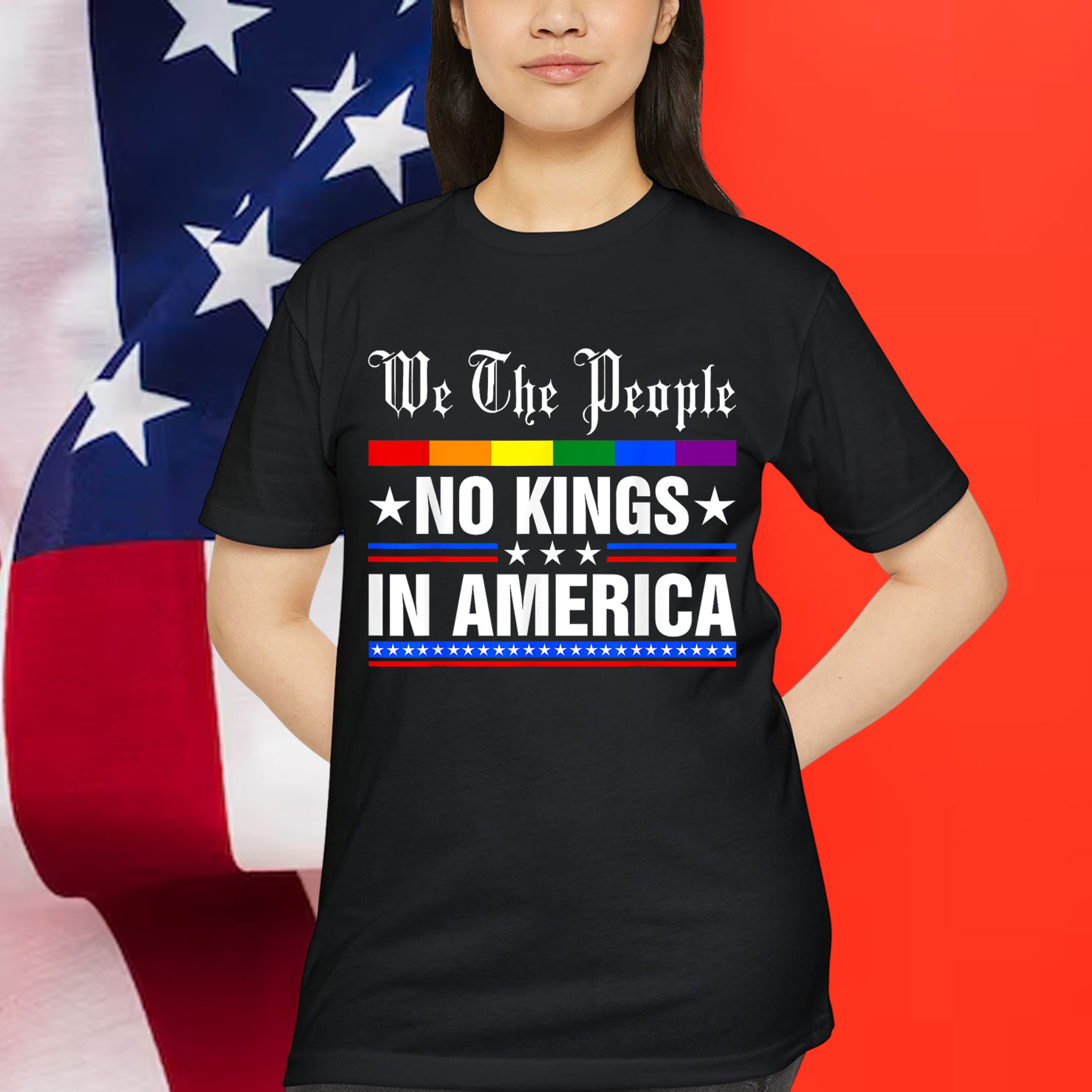 We The People No Kings In America Anti Trump Funny Shirt