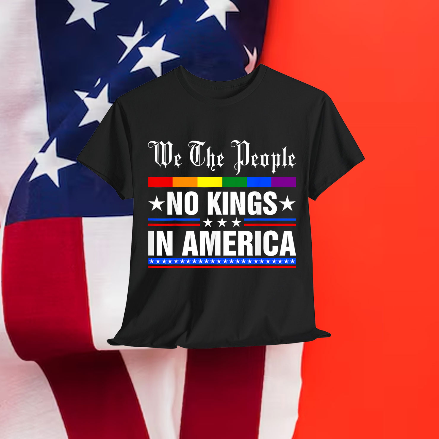 We The People No Kings In America Anti Trump Funny Shirt